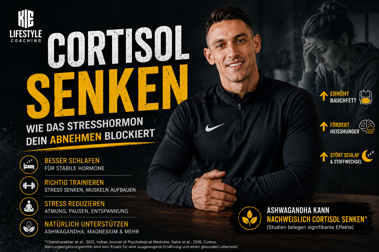 Cortisol senken: Wie das Stresshormon dein Abnehmen blockiert