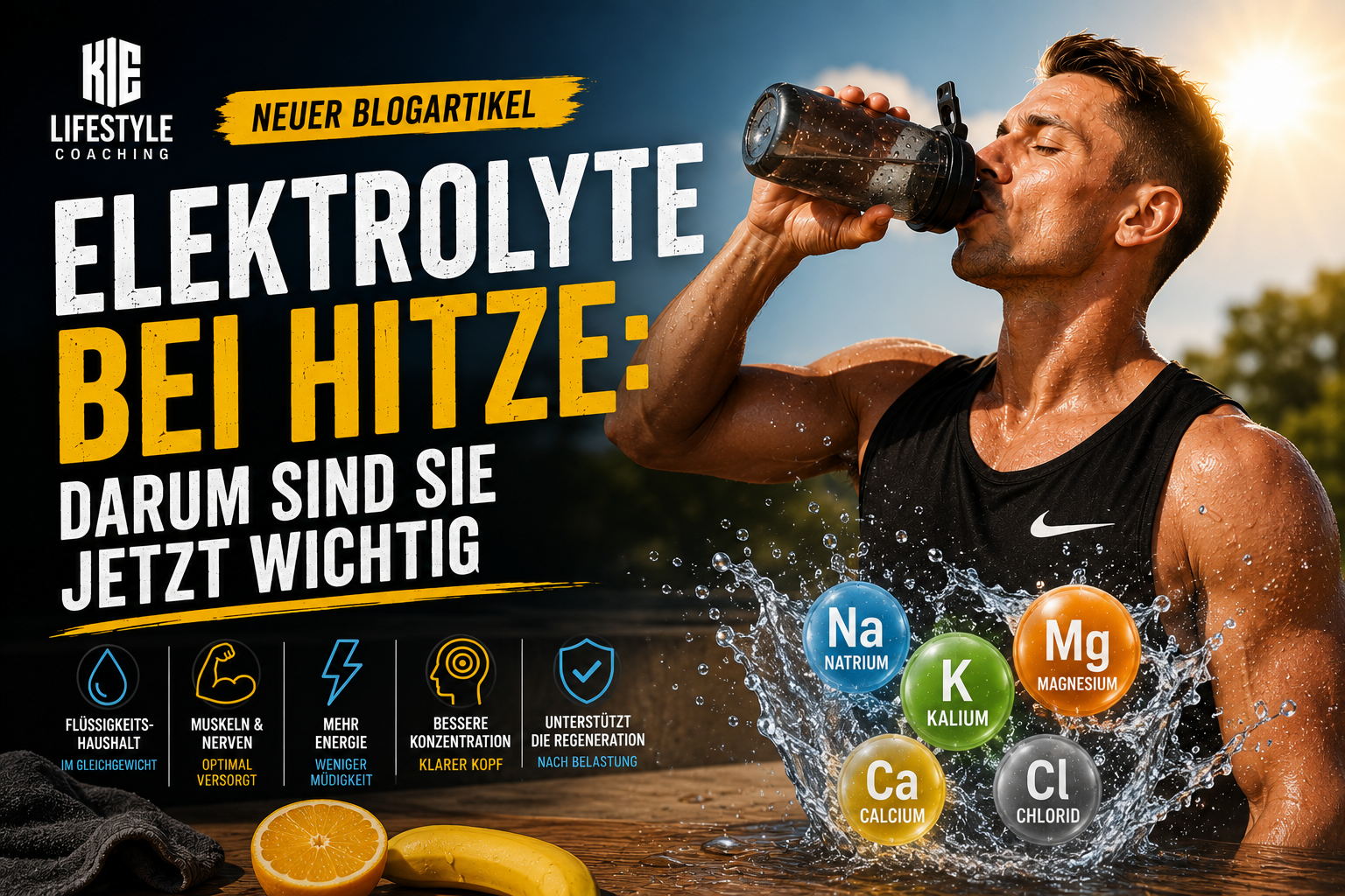 Elektrolyte bei Hitze: Warum sie jetzt so wichtig sind